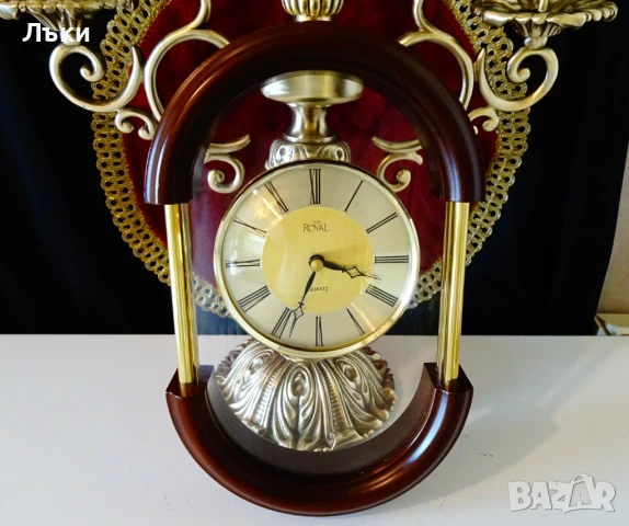 Немски стенен часовник Royal,позлата. 