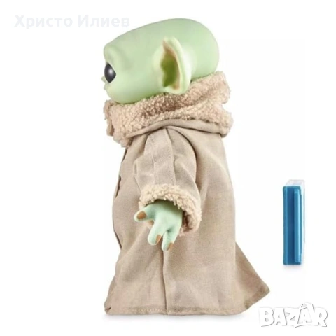 Плюшена играчка Star Wars Grogu Грогу със звуци и учебен таблет, снимка 3 - Плюшени играчки - 54736359