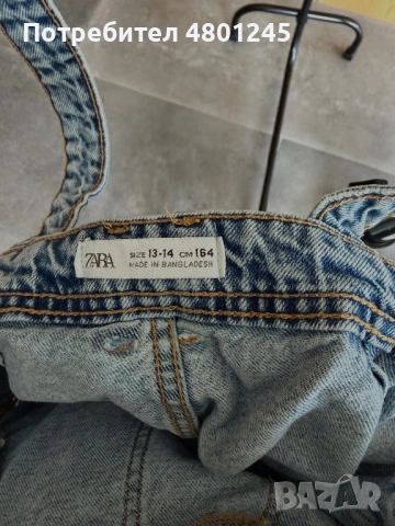 Денимов гащеризон Zara - Размер 164 (13-14 години), снимка 2 - Гащеризони - 54241114