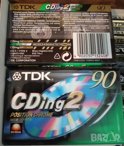 чисто нови хромни касети TDK CDing 2 90 OVP 
