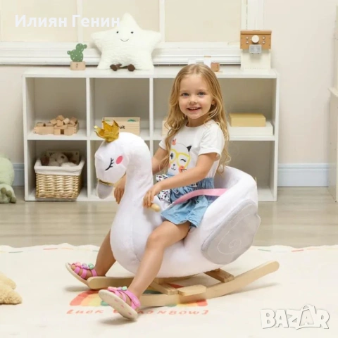 AIYAPLAY Люлееща се играчка лебед с приспивна песен, снимка 9 - Детски люлки - 54249718