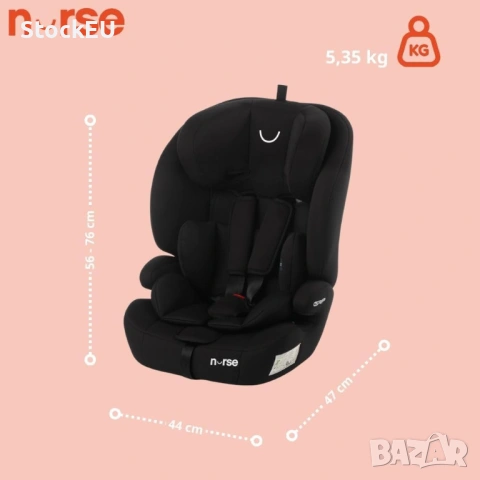 Детски стол за кола Nurse Grip 2-12г Столче за кола Бустер , снимка 7 - Столчета за кола и колело - 54539953