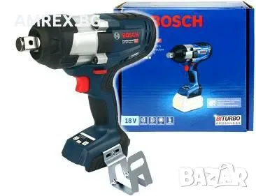 Акумулаторен ударен гайковерт Bosch 18V – 750 Nm, Solo + L-BOXX