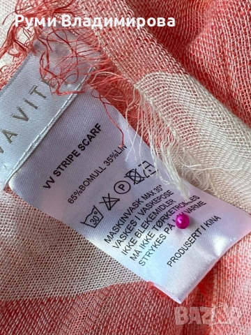 Шал с лен и памук/ различни видове, снимка 2 - Шалове - 54245139