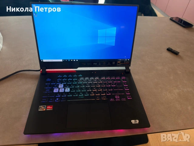 Лаптоп Asus ROG 15 инча, снимка 2 - Лаптопи за работа - 54423674
