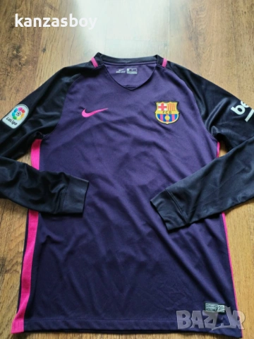 nike Barcelona Away Shirt 2016/17 - мъжка футболна блуза М, снимка 3 - Блузи - 54401864