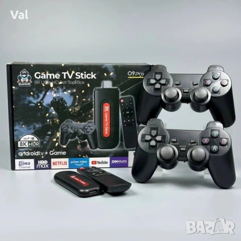 Q9Pro Game TV Stick – Вашият Портал към 49,000+ Игри и 4K Ultra HD Забавление, снимка 2 - Други игри и конзоли - 54811601