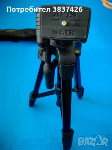 Фотографски статив SLIK F740 – Отлично състояние, пълен комплект с плочка и калъф, снимка 4 - Чанти, стативи, аксесоари - 55681308