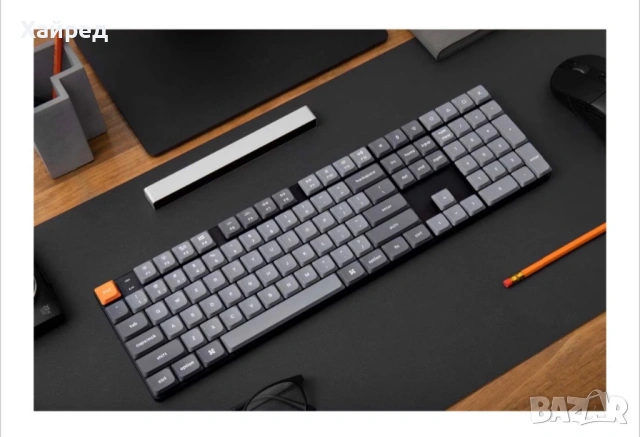 Механична клавиатура Keychron K5 Max QMK/VIA, RGB LED, Hot-Swappable, 2.4GHz, Безжична, Bluetooth 5.