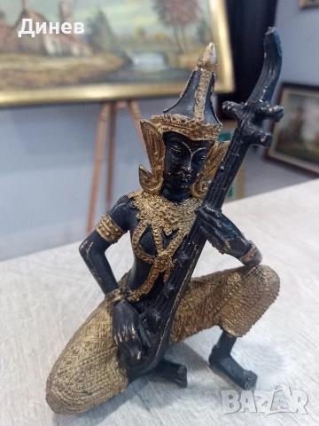 Бронзов Небесен Музикант „Панчашикха“ – Хармония и Божествена Енергия 