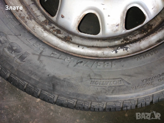  Железни джанти 14 цола 4х100(4броя) с летни гуми 185/70/14 за Suzuki Ignis, Subaru Justy, Toyota, снимка 8 - Гуми и джанти - 55017994
