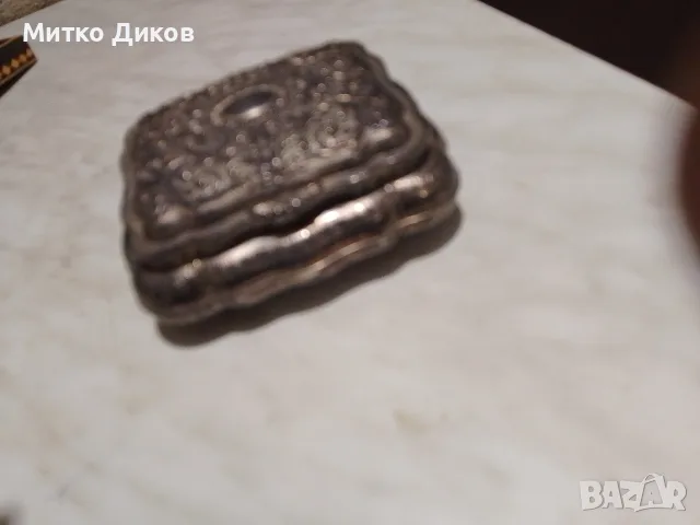 винтидж кутия за бижута Godinger Silver Art Co. посребрена 130х115х48мм и вътре 96х80х38мм, снимка 4 - Други - 55425723