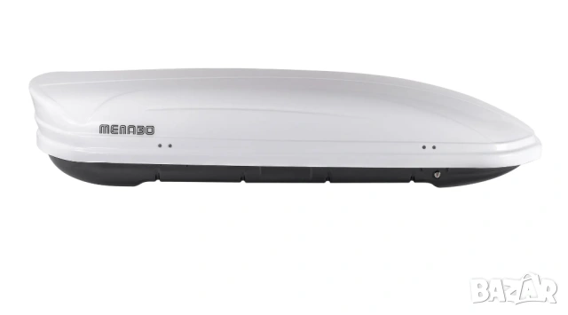Багажник тип Автобокс MENABO Mania 460L Бял 195/79/36CM кутия за автомобил, снимка 2 - Аксесоари и консумативи - 54817547