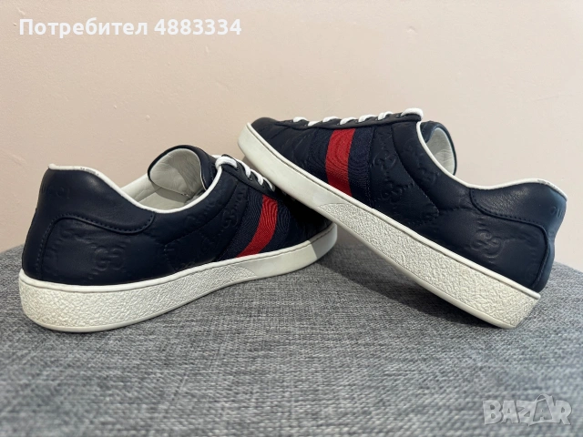GUCCI GG NAVY ACE Sneakers., снимка 5 - Кецове - 55280036