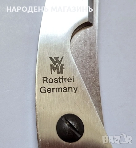 WMF - GERMANY - Оригинална немска ножица за риба и пиле нож кутия , снимка 12 - Други ценни предмети - 54644546