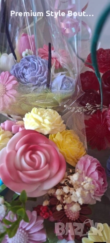 букет от соеви свещи , снимка 16 - Декорация за дома - 54004913