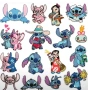 16 Стич Stitch емблема апликация дреха дрехи самозалепваща картинка лепенка щампа нашивка бродерия, снимка 1