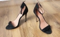 Невероятни черни сандали TOPSHOP, тънък ток, номер 39, перфектни, снимка 1