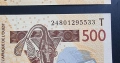 Западно Африкански Щати. 500 франка.Буква А, С и Т. 2012 година. UNC. Цена за 1 бр., снимка 4