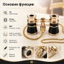 Луксозен театрален бинокъл 3×25 черен с верижка за театър опера концерти балет подарък реквизит, снимка 8