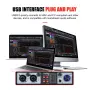 USB аудио интерфейс 2-in-2-out 32-bit/384kHz DSP 48V, домашно студио – NMX02, снимка 8
