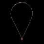 Van Cleef & Arpels VCA Rose Gold Red Carnelian Sweet Heart Дамско Колие, снимка 8