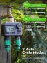 Insoma 2-зонов таймер за маркуч - таймер за разпръскване с двоен изход и месингов вход, снимка 3