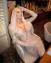 Официална рокля с пайети тип русалка Nude, снимка 10