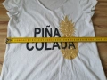 Vero Moda бяла тениска “Piña Colada” с пайети размер S, снимка 10