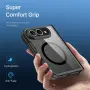 DUX DUCIS Aimo за iPhone Fold Магнитен PC TPU Калъф със Защита на Пантата и Скрийн Протектор – Черен, снимка 4