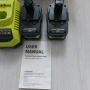 Мощен Комплект Ryobi 18V ONE+: 2 броя Батерии 5.5Ah + Бързо Зарядно устройство – НОВО, снимка 3