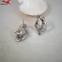 Обеци с платинено покритие 211231, снимка 3