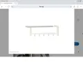 IKEA TJUSIG стенна закачалка с рафт за шапки – нова, неразопакована, 79×32×25 см, снимка 2