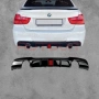 Дифузьор за задна броня за BMW E90/E91 (05-11) F1 стоп- черен гланц, снимка 1