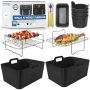 Силиконова форма за фритюрник Ninja Air Fryer, 2 бр., 2.5 мм, без BPA, съвместима с Foodi Max НОВИ, снимка 1
