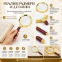 Голяма стъклена увеличителна ръчна лупа 10X увеличение с дръжка за четене на книги професионална, снимка 4