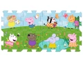 НОВИ! Мек килим пъзел постелка за игра Peppa Pig Пепа Пиг, снимка 1