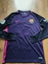 nike Barcelona Away Shirt 2016/17 - мъжка футболна блуза М, снимка 3