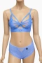 Hunkemöller луксозен комплект бельо в син цвят – размер XL, снимка 1