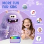 Нова Детска караоке машина Ankuka Bluetooth с 2 микрофона и диско светлини, снимка 3
