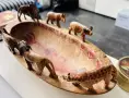 Африканска дървена купа на ловеца, снимка 1