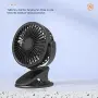 Нов Мини настолен вентилатор с щипка, USB захранване, 360° въртене, 3 скорости, снимка 5