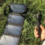 Преносимо слънчево зарядно устройство 35W - Сгъваемо, лесно за носене - USB 5V изход, снимка 3