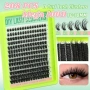 Нов DIY комплект мигли на снопчета 10-18 мм D curl 640 броя за домашно поставяне, снимка 6