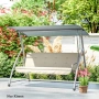 Комплект възглавници Outsunny за холивудска люлка 170 см, снимка 2