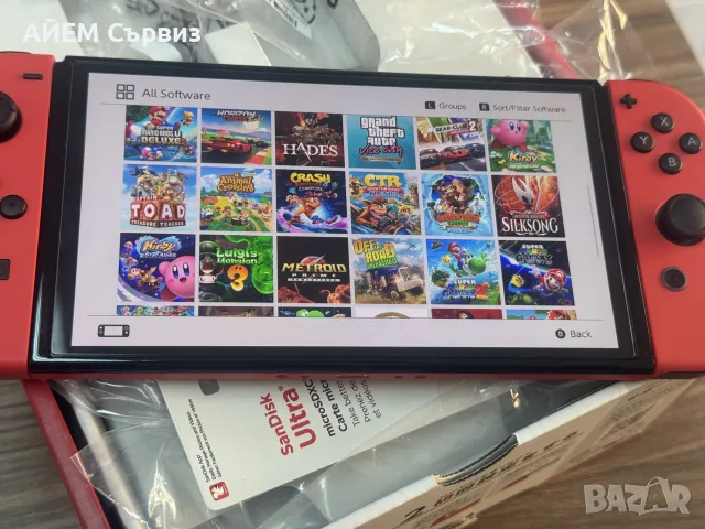 Nintendo Switch OLED с поставен чип, снимка 3 - Nintendo конзоли - 55478017