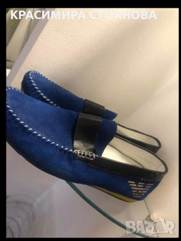 Мъжки мокасини на Armani , снимка 2 - Мокасини - 54908576