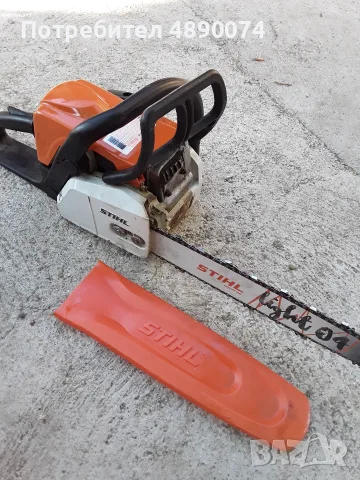 Продавам моторен трион STIHL MS180 2-mix, снимка 3 - Моторни триони/резачки - 55334272