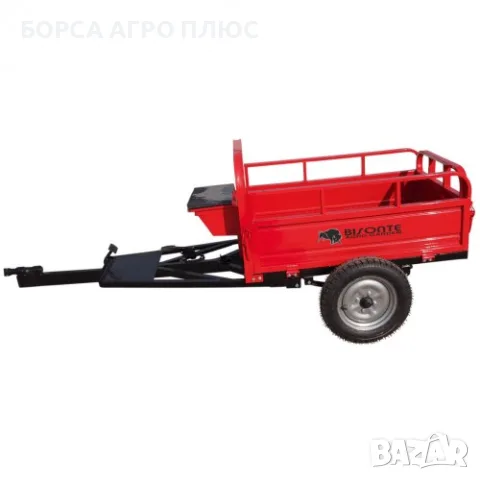 BISONTE BTA-500R Ремарке за мотокултиватор 500 кг 125x80x50 см 4x12 Ново