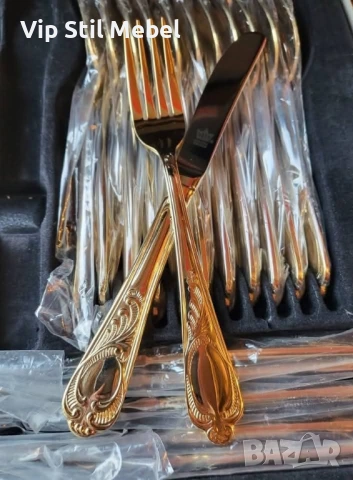 Прибори за хранене Solingen 24k позлата , снимка 4 - Прибори за хранене, готвене и сервиране - 54143226
